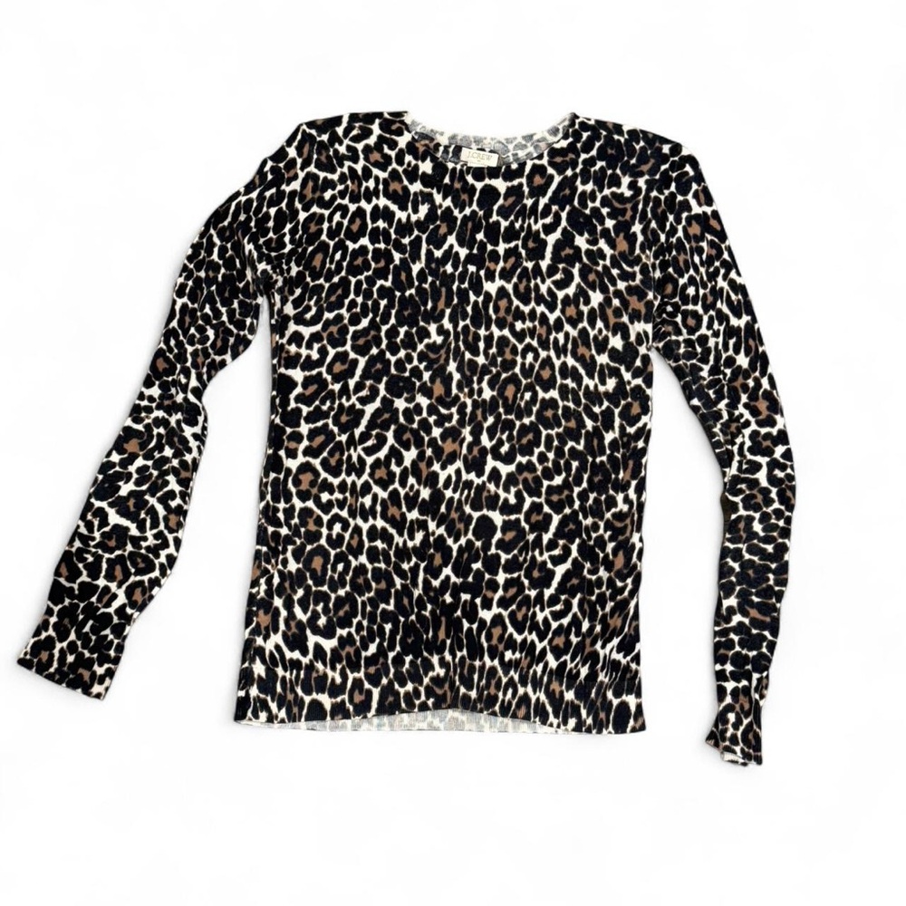 J. Crew Animal Print Sweater